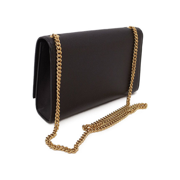 Saint Laurent Classic Kate Monogram Satchel Chain Shoulder Bag Black - Picture 2 of 5